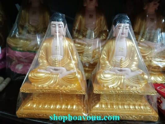Bộ Tượng Phật Dược Sư cao 25 cm tại Shop Hoa Vô Ưu