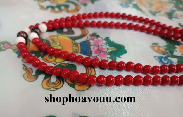 Chuỗi hạt san hô đỏ tinh tế tại Shop Hoa Vô Ưu