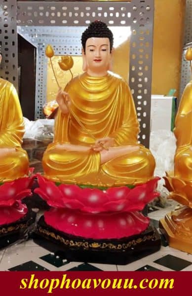 Tượng Phật Bổn Sư Niêm Hoa 70cm